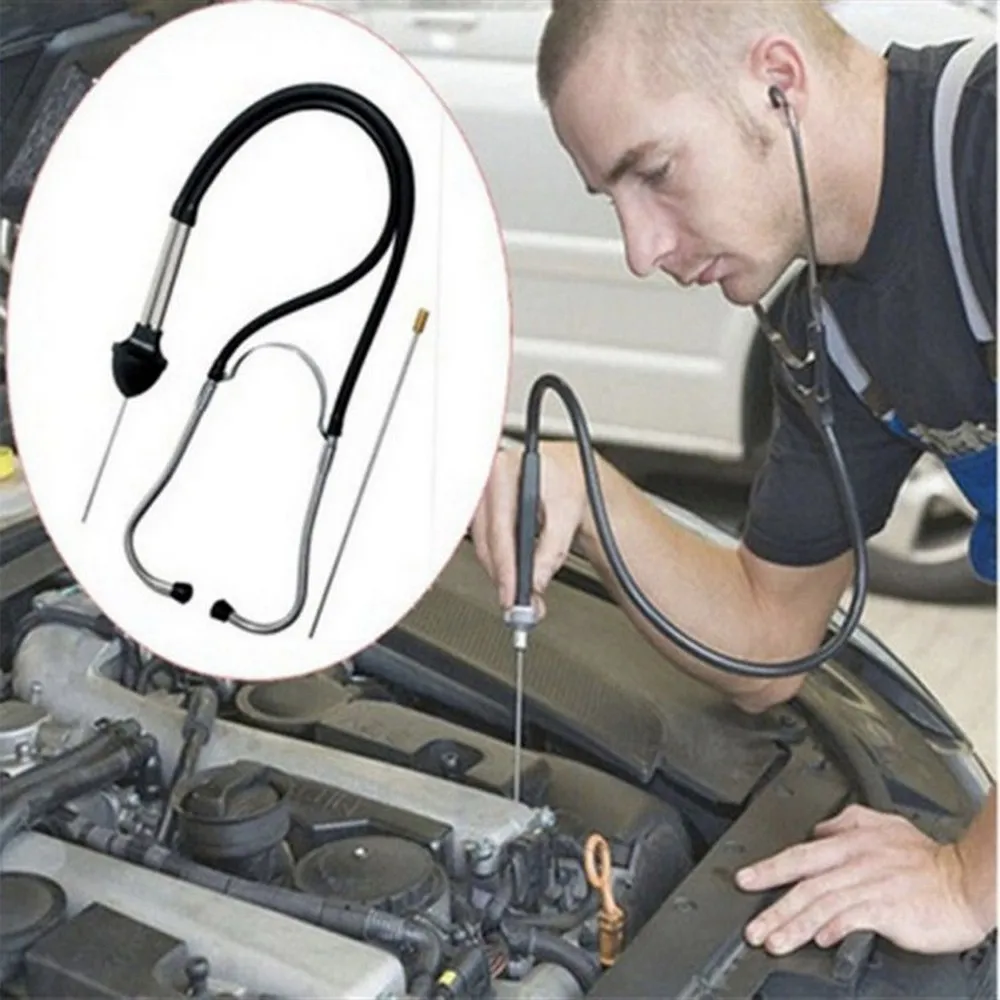 

Franchise Mechanics Cylinder Stethoscope Car Engine Block Diagnostic Automotive Hearing Tools Anti-shocked Durable Chromed-steel