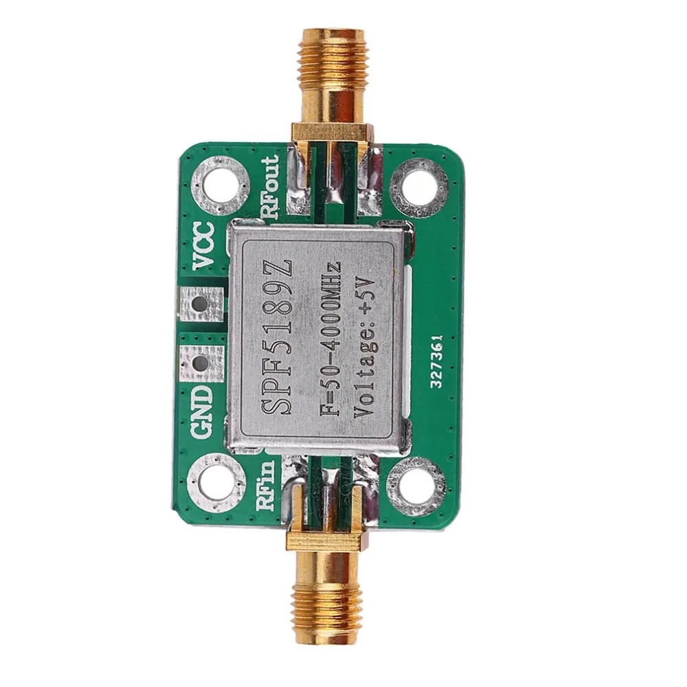 

High Quality LNA 50-4000 MHz RF Low Noise Amplifier Signal Receiver SPF5189 NF = 0.6dB inm