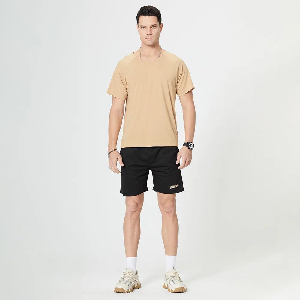 

Men's suit T-shirt + shorts fashion sportswear jogging leisure sportswear men's fitness 2-piece running men's clothing