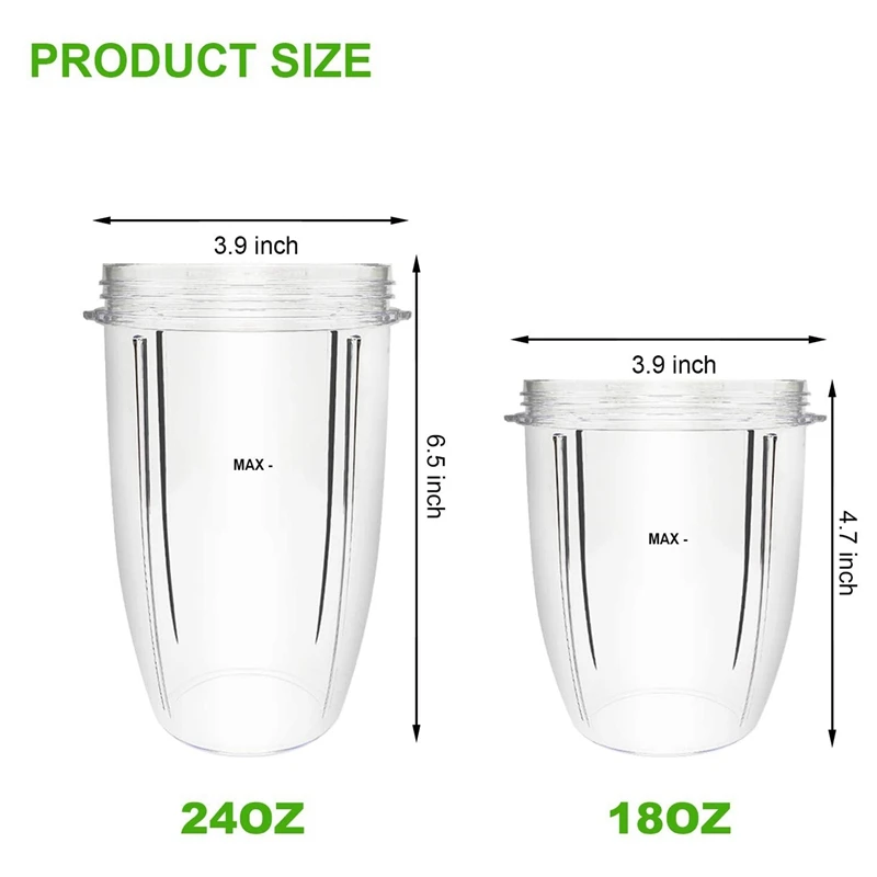 

Blender Replacement Parts Extractor Blade and Cups for NutriBullet 600W 900W Including Gasket Shock Pad and Gear