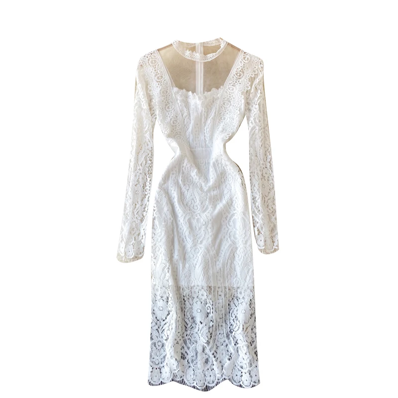 

Temperament Ladies Formal Dress Skirt Scheming Sheer Mesh Backless Slim Fit Sheath Sexy Feminine Dress