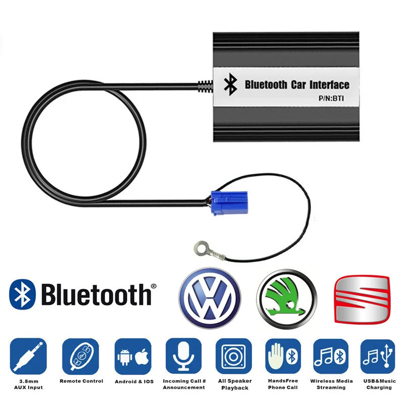 LISIDIC A2DP Автомобильный MP3 музыкальный плеер bluetooth адаптер для Volkswagen golf passat Skoda octavia