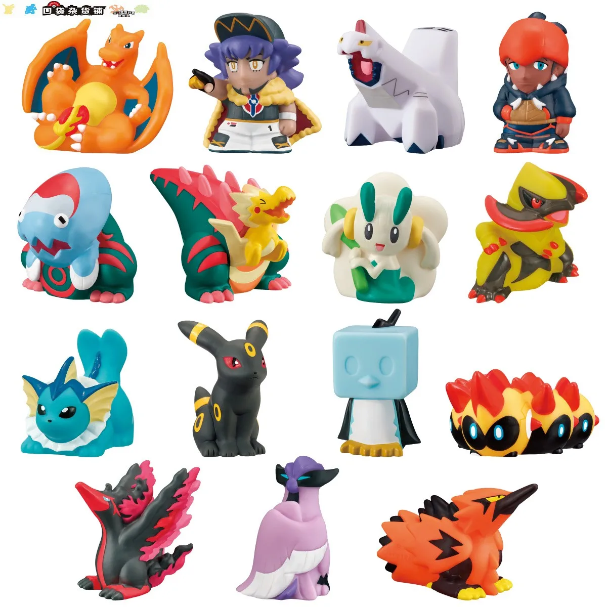 Pokemon CANDY TOY Charizard Leon Raihan Dracovish Dracozolt Floette Fraxure Vaporeon Umbreon Cute Finger Toys Action Figure