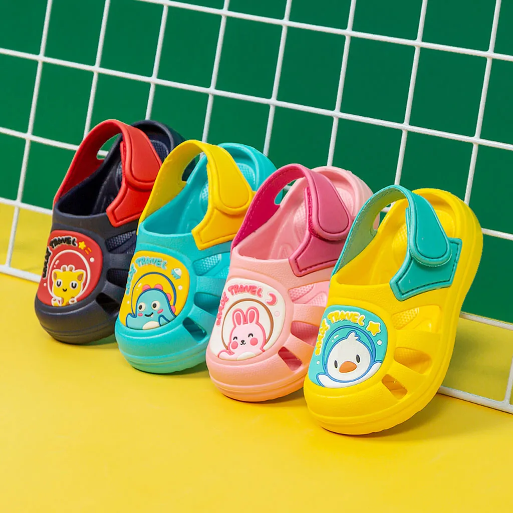 

SAGACE Lovely Unisex Kids Slipper Shoes For Summer Hole Shoes Toddler Outdoor Beach Shoes Floor Bathroom Soft Bottom Shoes