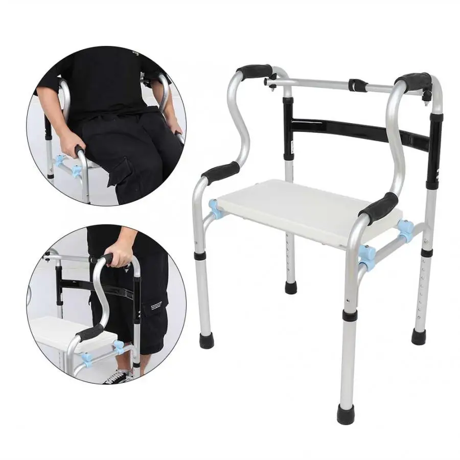 Многофункциональный четырехногий Регулируемый складной ходунки для пожилых