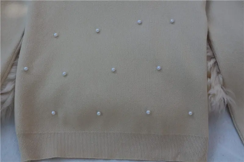 LUOSHA женский осенне-зимний вязаный свитер и пуловеры Женская груша украшенная