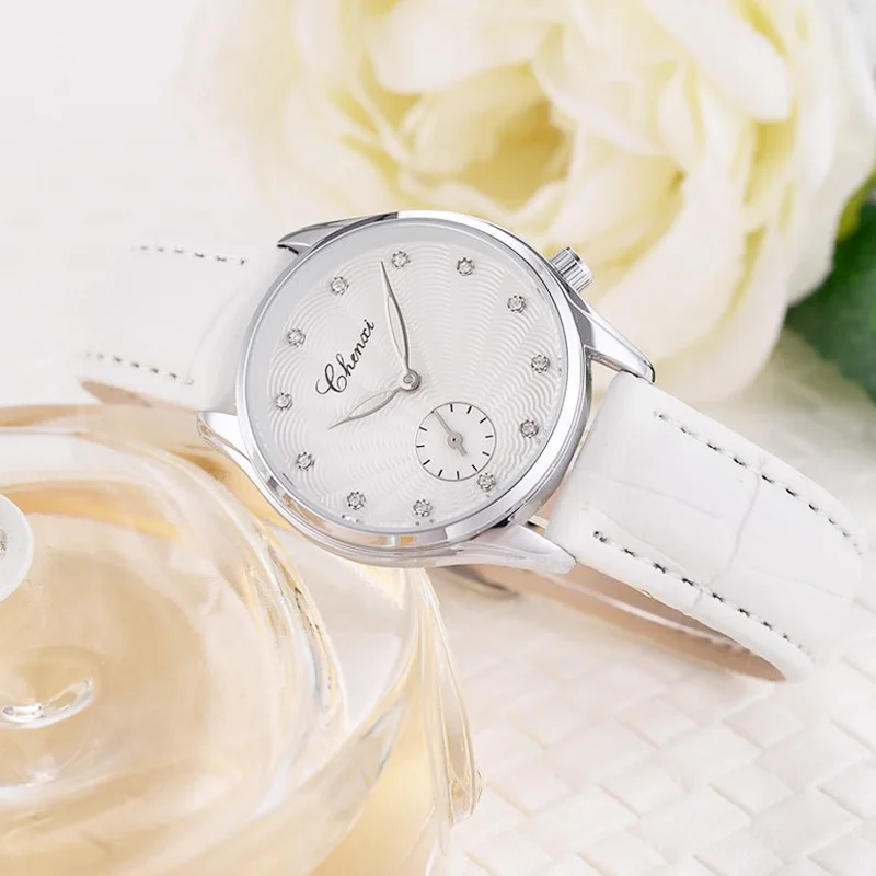 Роскошные брендовые ЖЕНСКИЕ НАРЯДНЫЕ часы CHENXI элегантные розового золота