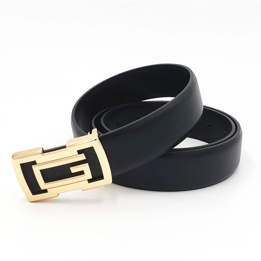 Men G Belt Luxury Designer Belts High Quality Male Genuine Leather Waist Strap Famous Brand Gold Buckle Jeans Gift | Аксессуары для