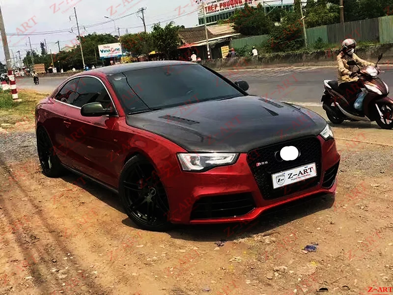 2013-2016 A5 крышка двигателя из углеродного волокна для Audi S5 B8.5 капот | Автомобили и