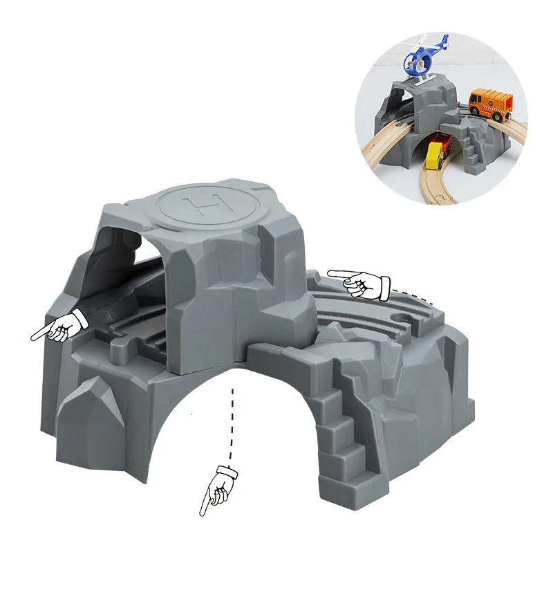 Пластиковый двойной туннель для железной дороги