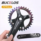 Звезда BUCKLOS для горного велосипеда 104 BCD, легкая, 170 мм, комплект Шатунов, узкая, широкая звезда 30T32T34T36T38T, велосипедные аксессуары