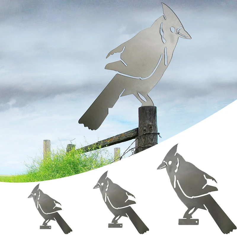 

Металлическое украшение в виде птиц, изысканное украшение из кованого железа, украшение для сада, для детской лужайки BENL889