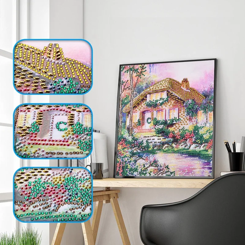 Новый Сад 5D Diy Алмаз особенной формы картина крестиком лес дом декоративный