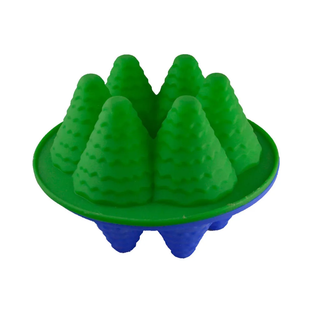 3D форма для торта в форме рождественской елки креативная силиконовая выпечки