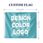 Печатный На Заказ Флаг 4x4 фута рекламный логотип спорт клуб открытый изготовление баннера флаги 120x120 см латунные прокладки