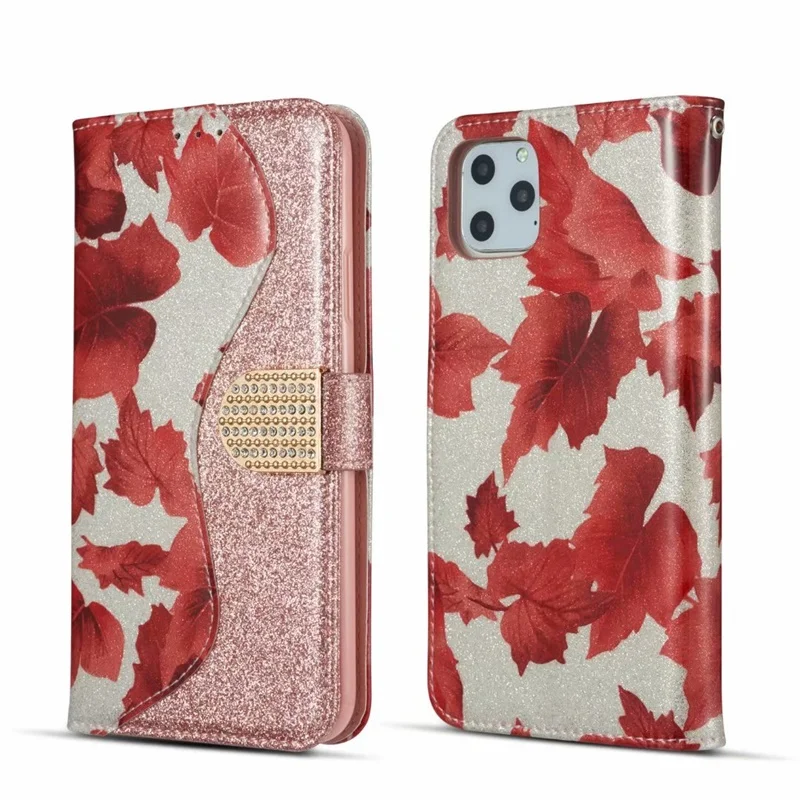 Чехол для Apple iPhone 11 Pro Max X XS XR 6 6s Plus 7 8 чехол с откидной крышкой блестящий кожаный