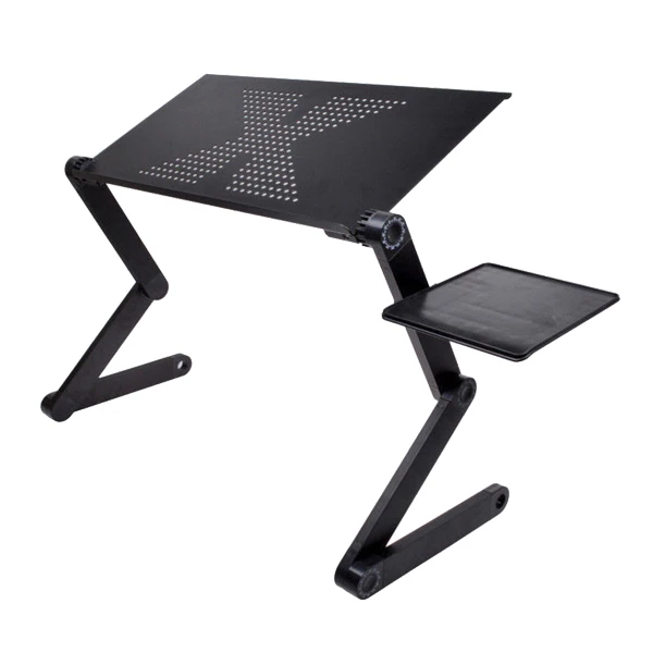

Aluminum Laptop Folding Table Computer Desk Stand for Bed 360 Degree Rotation MultiFunctional Portable Table 52.5x26.4x5cm