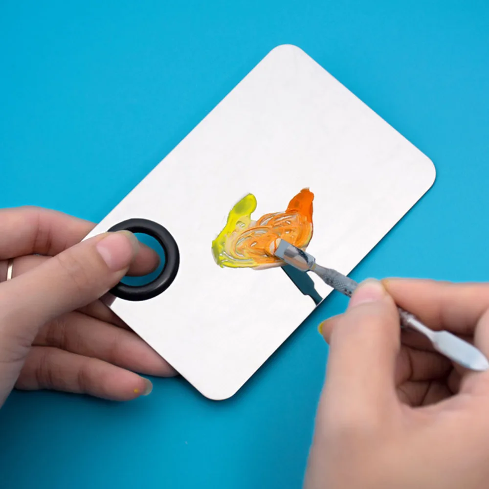 

3 Sets/6pcs Manicure Mixing Pallet Nail Art Polish Mixing Plate Makeup Pallet