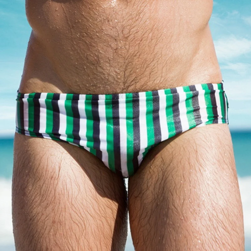 Новый купальный костюм мужские плавки брифы Шорты для плавания Мужская одежда