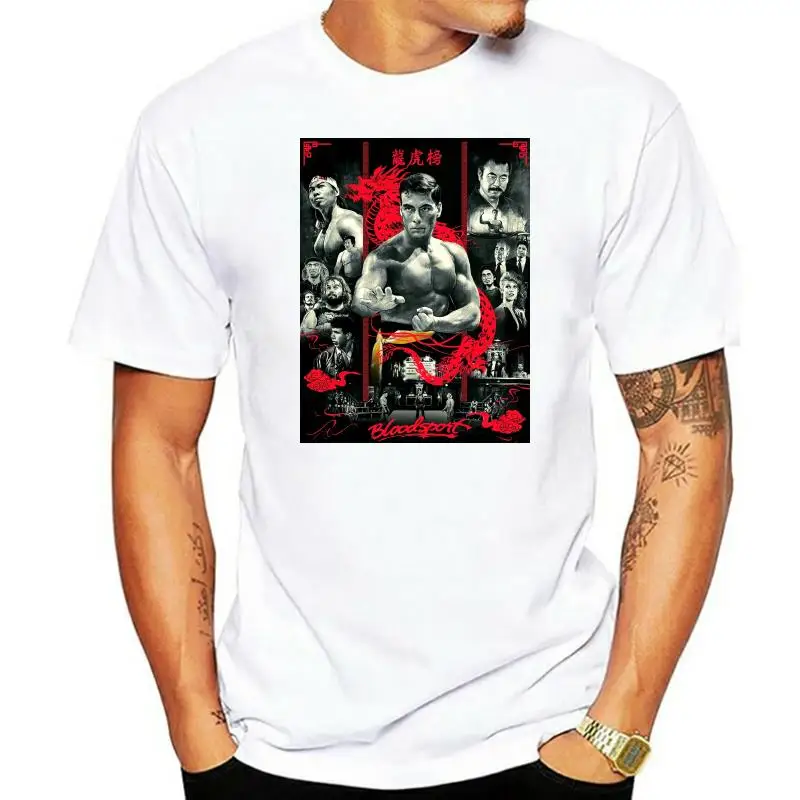 

Bloodsport V2, Newt Arnold, Movie Poster 1988, Tops Tee T Shirt (BLACK) All Sizes S-5XL Humorous Cotton T-Shirt