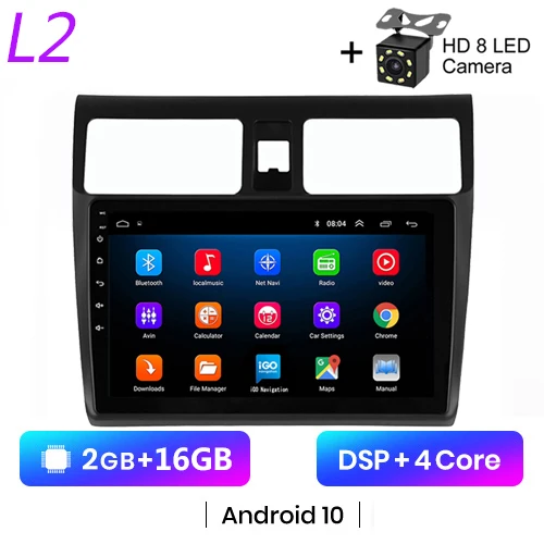 

Автомагнитола для Suzuki Swift 2005 2006 2007 2008 2009 2010 Android мультимедийный плеер 2DIN навигация GPS Видео 2 din IPS 8 ядер 4G