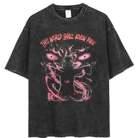 anime pain printed t shirt men retro washed 100 cotton tops tees harajuku tshirt 2021 streetwear hip hop male t shirts