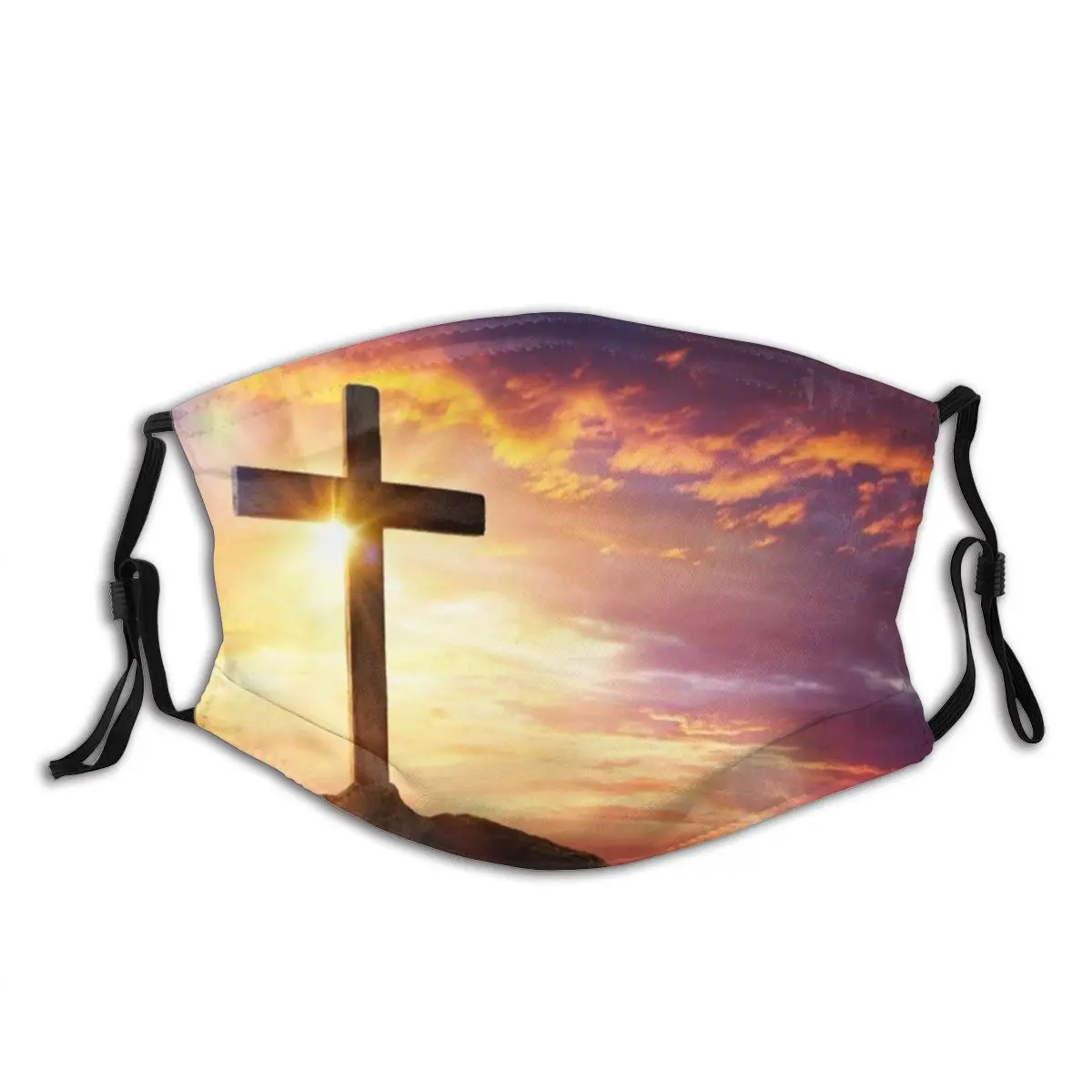

Маска для рта унисекс с фильтром PM 2,5, регулируемая Пылезащитная маска для лица с изображением Иисуса Христа