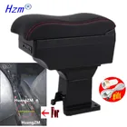 Подлокотник для Renault Logan 2, центральный ящик для хранения, с подстаканником, пепельницей, с USB-светодиодом