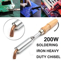 1pc 200w soldering iron heavy duty chisel point 200 watt craft tools ac 220v for electronic maintenance production