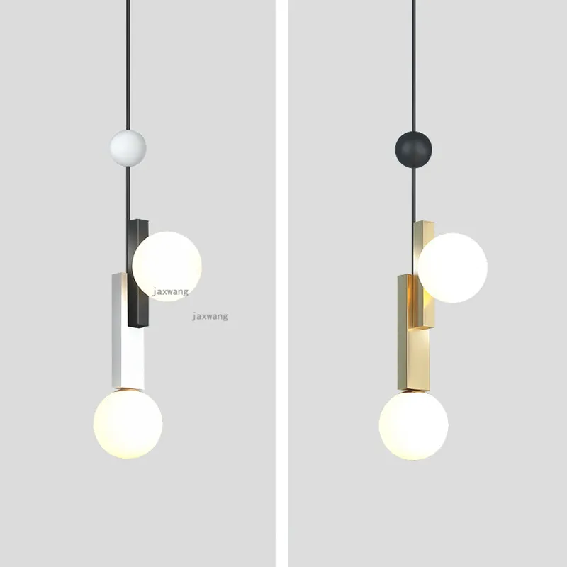 Светодиодный стеклянный подвесной светильник s в скандинавском стиле украшение