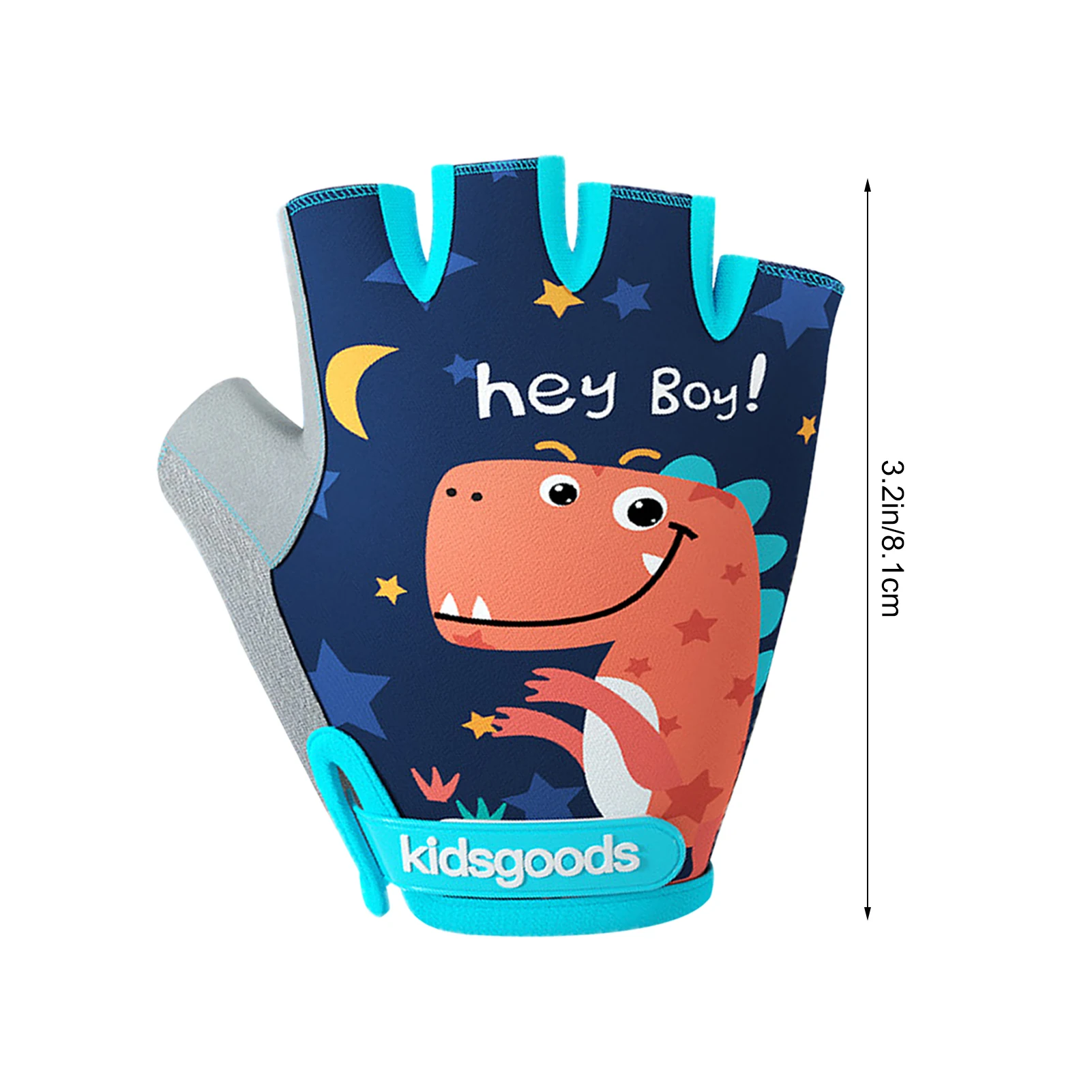 Детские велосипедные перчатки с мультяшным рисунком детские открытыми пальцами
