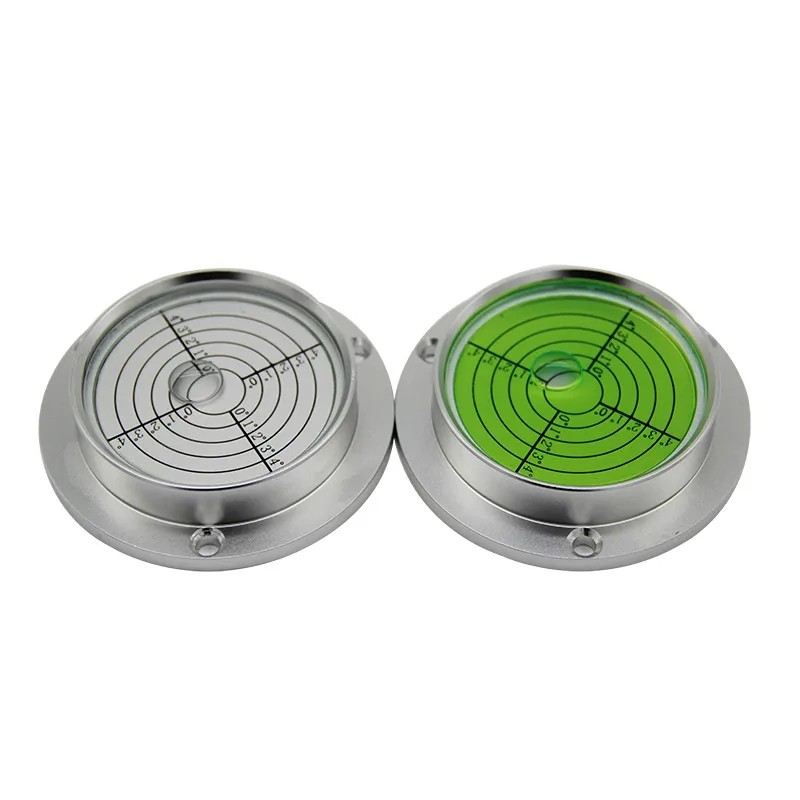 

1pcs Metal Level Drop White Or Green Color Bubble level Round Level Bubble Accessories for Measuring Instrument