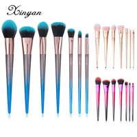 xinyan 10pcs exquisite makeup brushes set eyeshowde eyeliner lip brushes cosmetics make up powder foundation beauty brushes tool