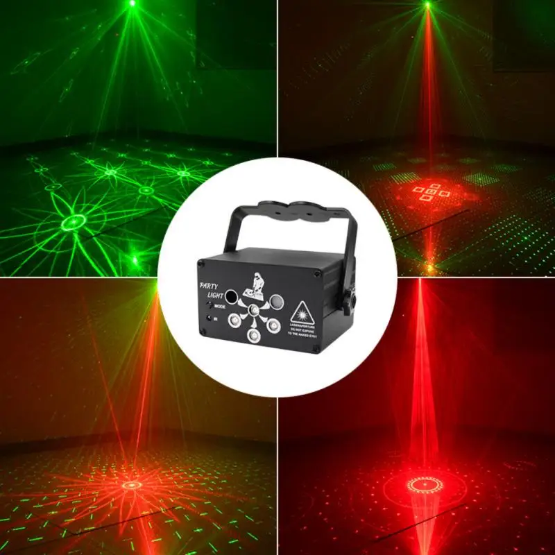 Миниатсветильник DJ-прожектор для дискотеки вечеринки сцсветильник прожектор с