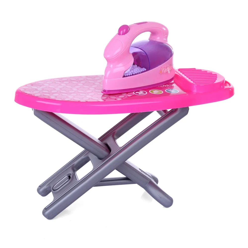 Новый комплект электрического утюга для ролевых игр пластмассовый розовый