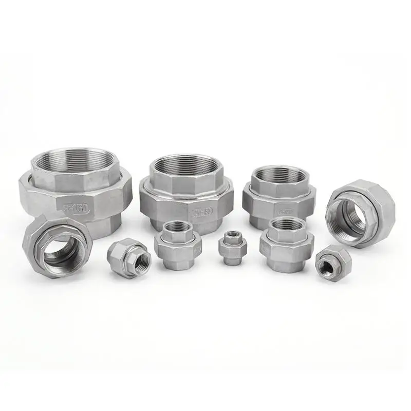 

1/8'' - 2'' BSP Female Thread Screw Union 304 Stainless Steel Water Casting Pipe Fitting Joint Coupling Connector
