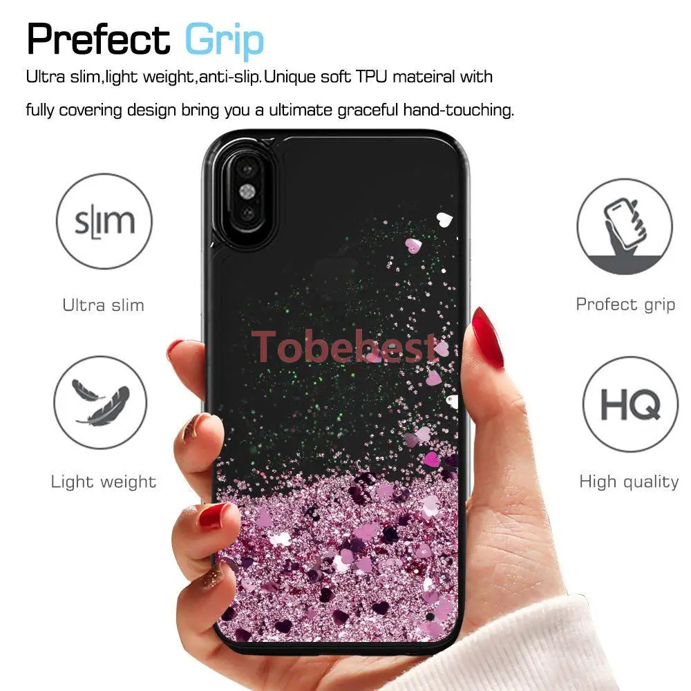 Чехол на мобильный телефон для Apple iPhone 12 11 Pro 5 5s SE 6 6S 7 8 Plus X XS max XR Bling динамический