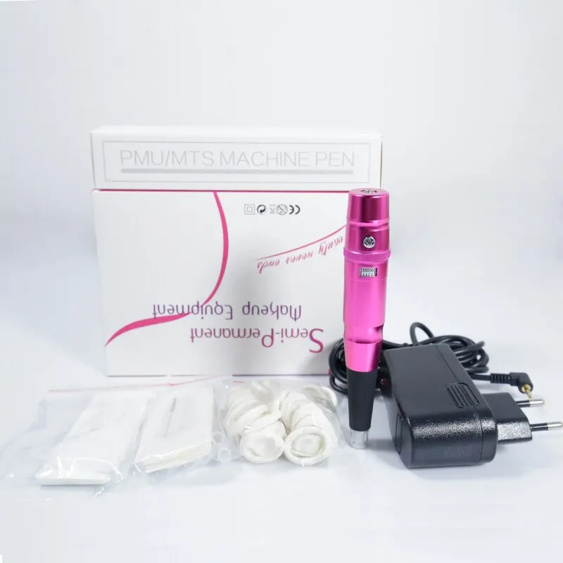 Dermograph Micropigmentation Tattoo Permanent Makeup Pen Microblading Machine Eyebrow Lip Swiss Motor Gun | Красота и здоровье