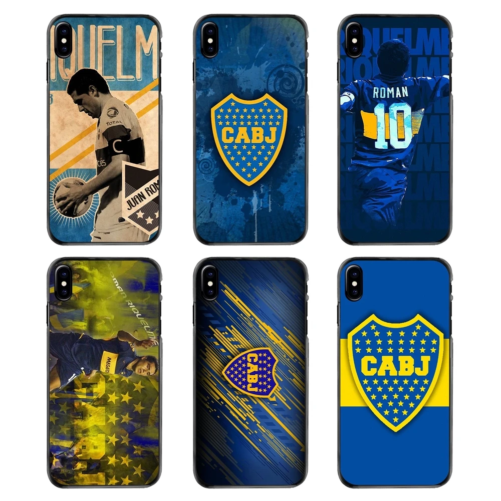 Case Cover For iPhone 4 4S 5 5S 5C SE 6 6S 7 8 Plus X XR XS Max iPod Touch Argentina boca juniors Club Football Stars Logo |