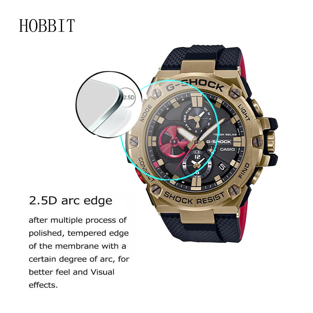 2 шт. прозрачное взрывозащищенное стекло для Casio G SHOCK SmartWatch Защитная пленка экрана