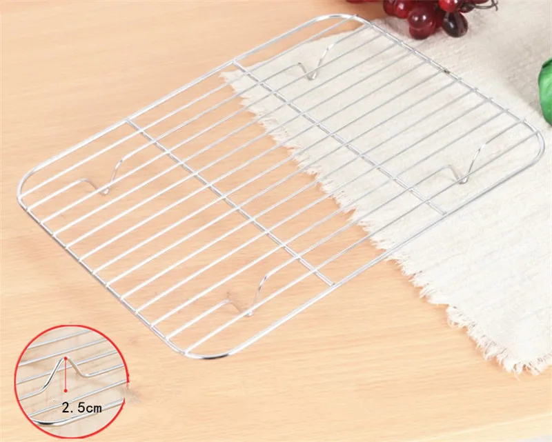 Глубокая Квадратная тарелка поддон нержавеющая сталь барбекю фаст фуд с сеткой