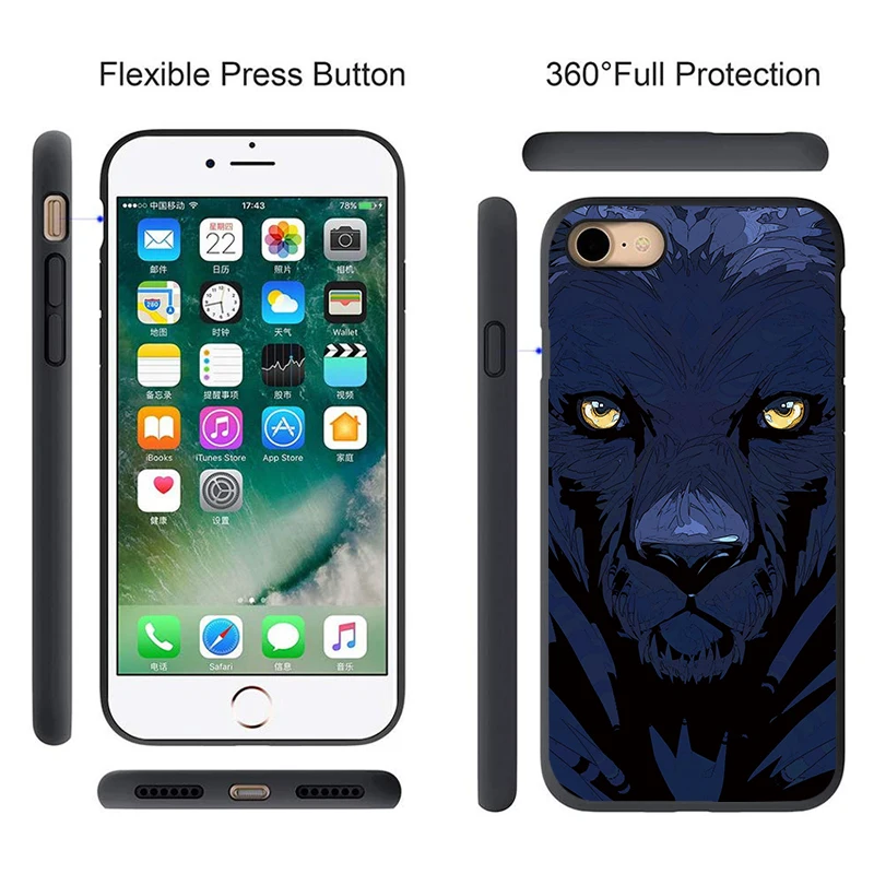 Silicon phone Case For Samsung S8 S9 Plus Cases Cover S8Plus S9plus Phone shell full 360 protective black animal | Мобильные
