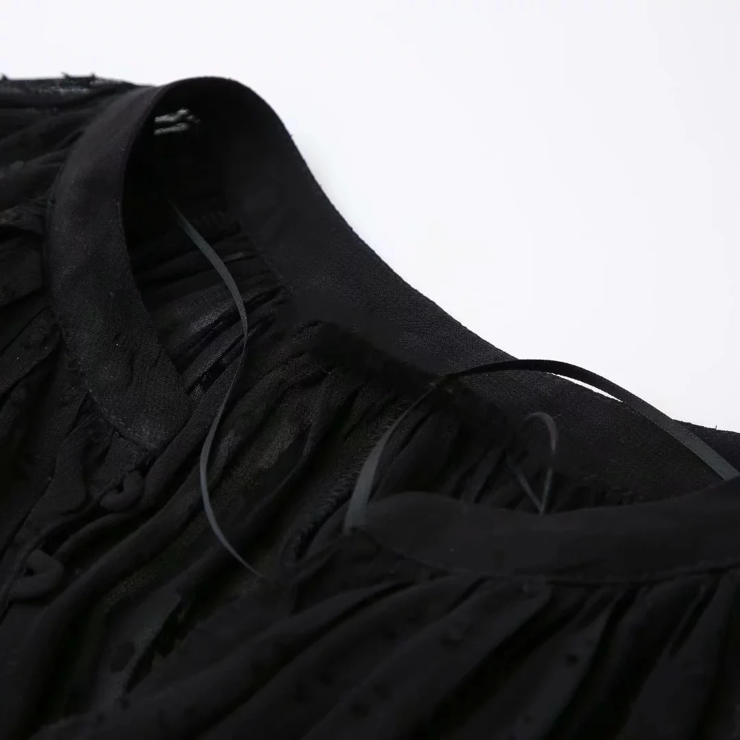 Увядшие blusas mujer de moda английские офисные женские солидные с v-образным вырезом сексуальные марлевые рубашки кимоно рубашки женские Топы И Футболки