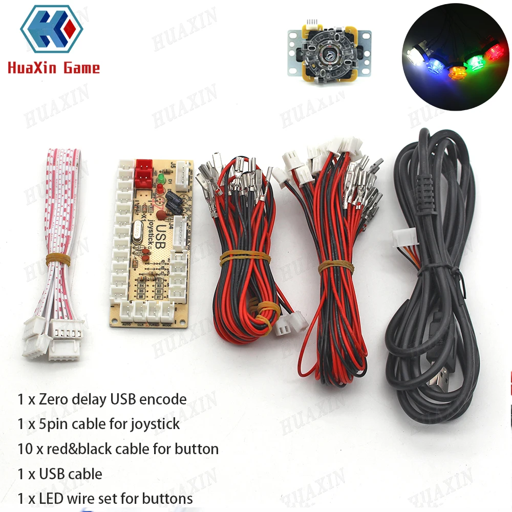 1 компл. Нулевая задержка с 5 В аркадная игра USB кодировщик джойстик Набор push