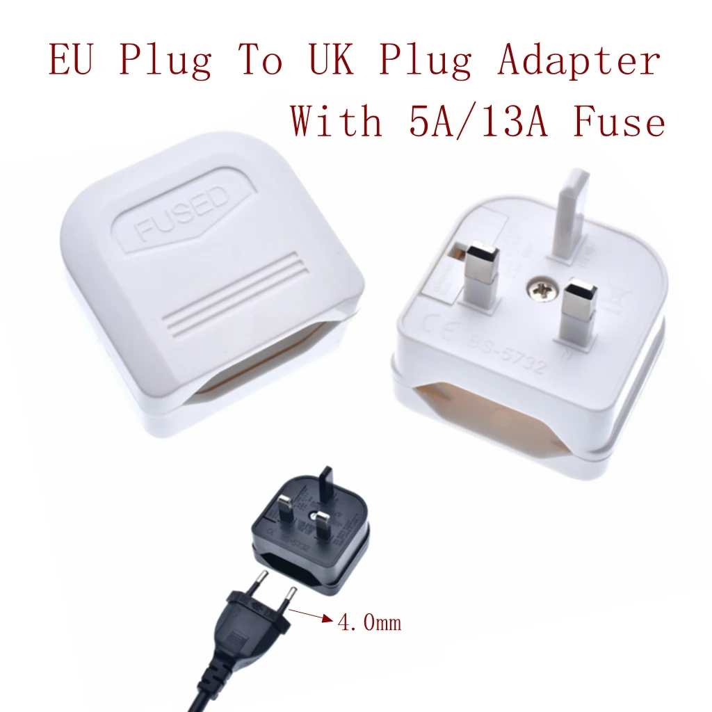 Новый европейский Европейский 2 контактный в UK 3 адаптер питания дорожный