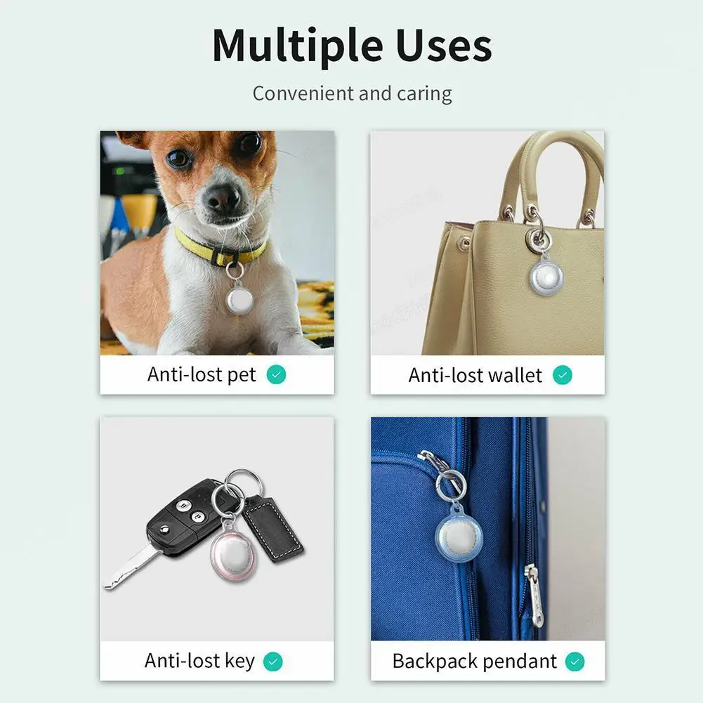 

1Pcs Soft TPU Protective Cover For AirTag Bluetooth-compatible Tracker N4X1