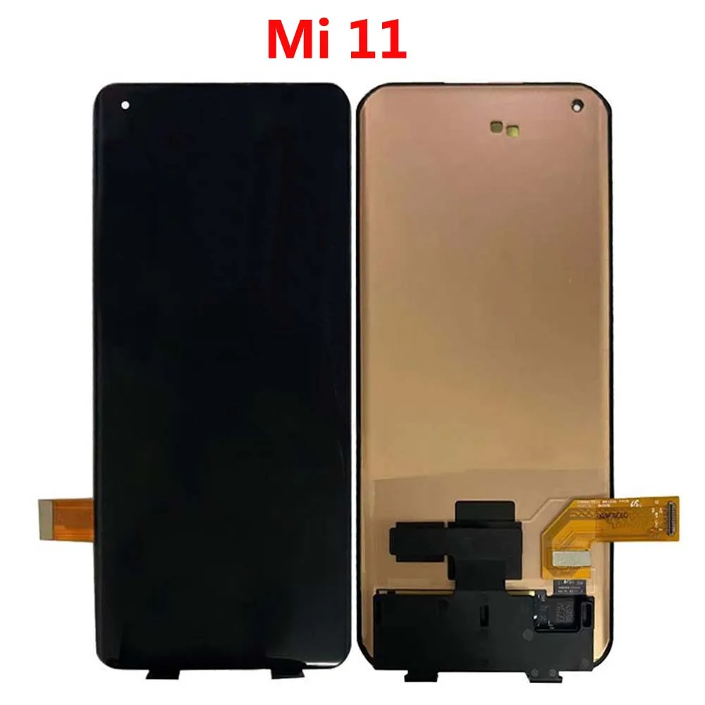 

ЖК-дисплей сенсорный экран дигитайзер для Xiaomi Mi 11 сборка ЖК-экран для Mi 11 запасные части 6,81"