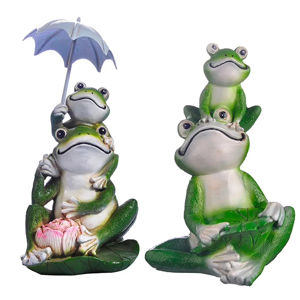 

Frog Miniature Cute Resin Decoration Cartoon Animal Gardening Jewelry Frog Statue Hand-Painted Special Miniature Landscape