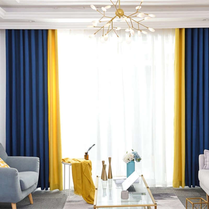 Modern Blackout Curtains for Living Room Bedroom Window Treatment Drapes Solid Finished 1 panel | Дом и сад