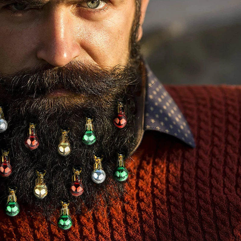 12 шт./компл. украшение для бороды вечеринки колокольчики Рождественские елки
